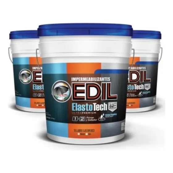Pintura Impermeabilizante Techo Manto Elastotech Edil Cuñete