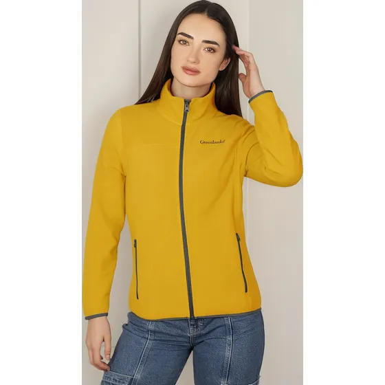 Chamarra Mujer Fce7597 Sudadera Ecofleece Ligero Greenlander