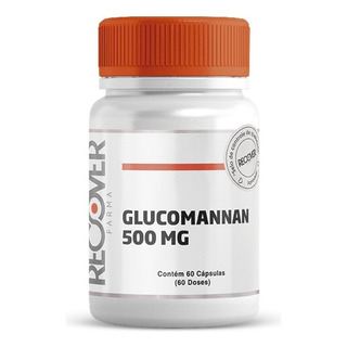 Recover Farma Glucomannan 60 Cápsulas Auxiliar Para Redução Corporal Sabor Natural Recover Farma Glucomannan 60 Cápsulas Auxiliar Para Redução Corporal Sabor Natural