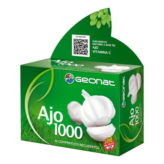 Geonat Ajo 1000 Colesterol Presión Aumenta Defensas 30 Comp