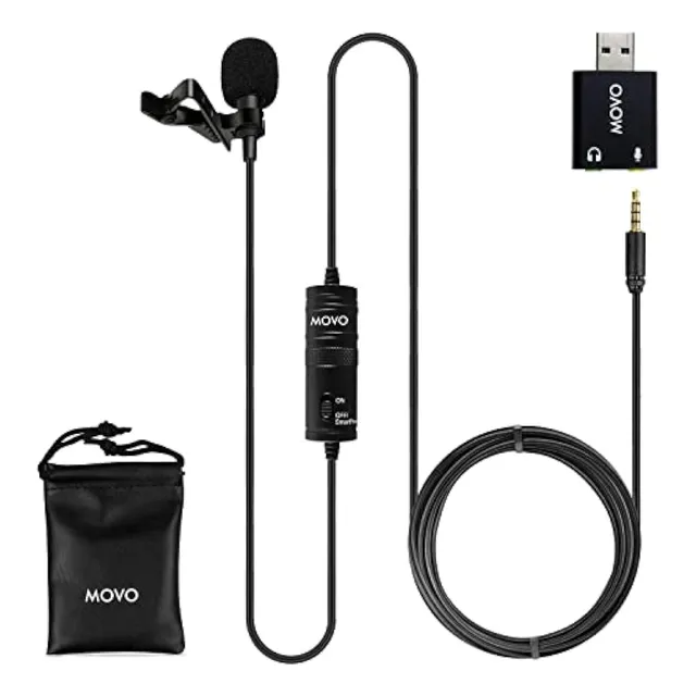 Movo Lv1-usb Micrófono Lavalier Para Computadora,