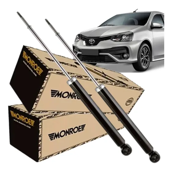 Par De Amortecedor Toyota Etios Hatch Sedan Traseiros Monroe