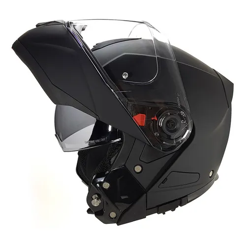 Casco Rebatible Smk Glide Classic Doble Visor Diseño Glide Classic Color Negro Mate Tamaño Del Casco Xxl