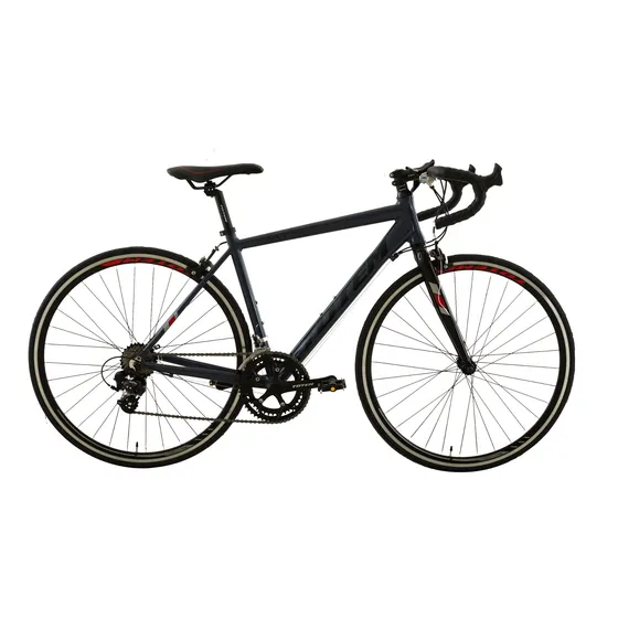 Bicicleta de ruta Totem T21B414 MNX R700 tamaño del cuadro XS color gris oscuro