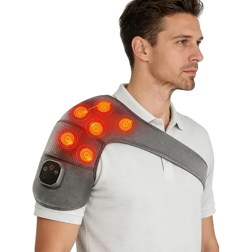 L Electric Neck Massager With Heat Usb Rechargeable X | Frete grátis
