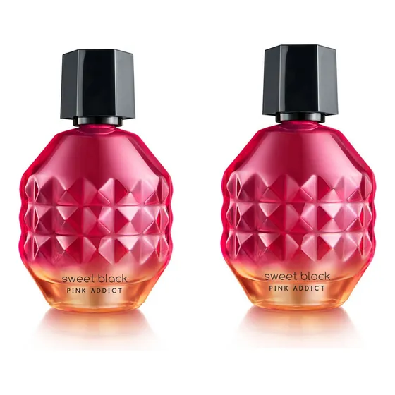 Perfume Sweet Black Pink Addict Cyzone Mujer 50 Ml 2pz