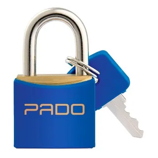 Cadeado De LatĂŁo 20mm Azul Pado Cadeado De LatĂŁo 20mm Azul Pado
