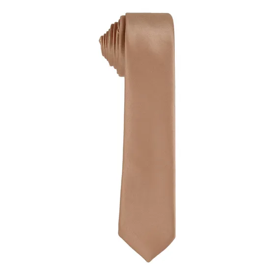 Corbata Slim Hombre Beige Stfashion 52704235 Color Beige Champagne Diseño De La Tela Liso