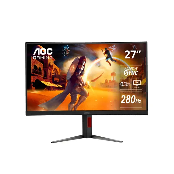 Monitor Gamer Curvo Aoc C27g4z 27  Fhd 280hz 0.3 Ms Fhd Va