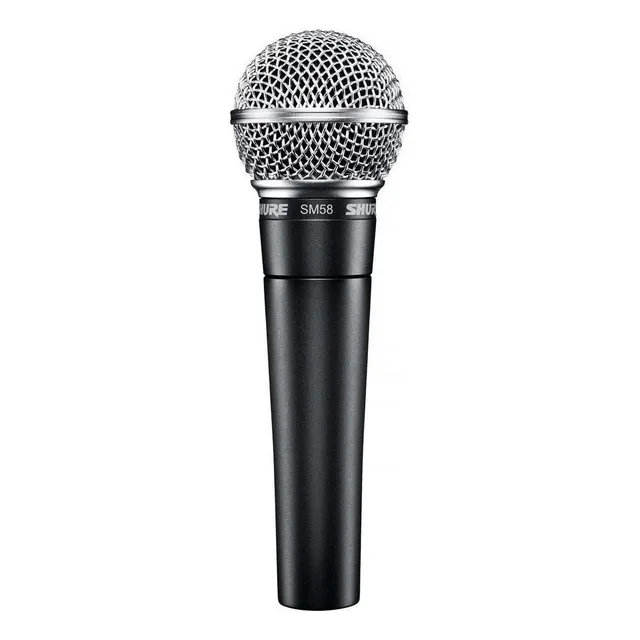 Micrófono Shure SM SM58-LC dinámico cardioide gris oscuro/plateado