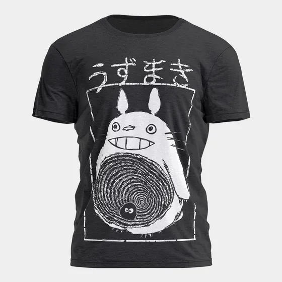 Remera Mi Vecino Totoro X Uzumaki Studio Ghibli X Junji Ito