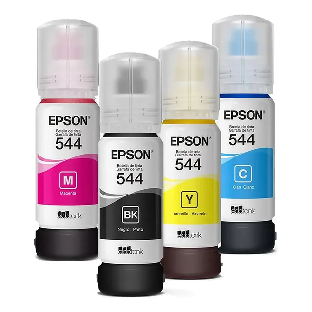Tinta Original Epson 544 L3210 L3250 Pack 4 Colores