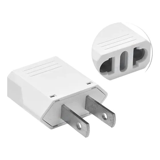 1 Uni. Tomada Chato Branco - Adaptador 127/220V