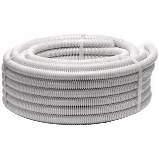 Luxom Rollo De Caño Corrugado Blanco Ignifugo 7/8 Electricidad Pvc