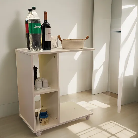 Mesa Arrime Multifuncion Con Ruedas, Para Sillon, Mesa,cama.