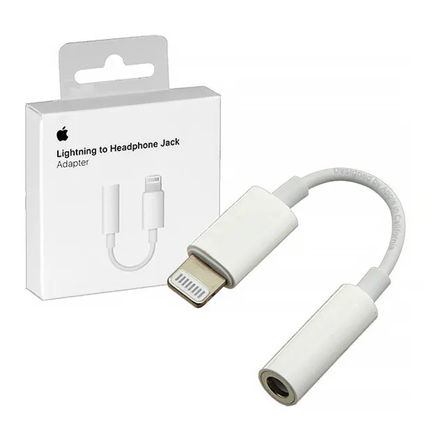Adaptador Apple A749 Lightning A Jack Audio 3.5mm iPhone 