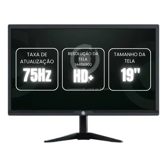 Monitor 19  Led On19m 75hz Hdmi Vga Hd+ Bivolt Vesa Original