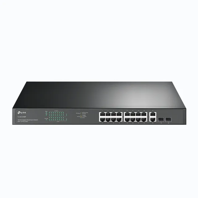 Switch No Administrable Tp-link Tl-sg1218mp - Negro, 16 Puer