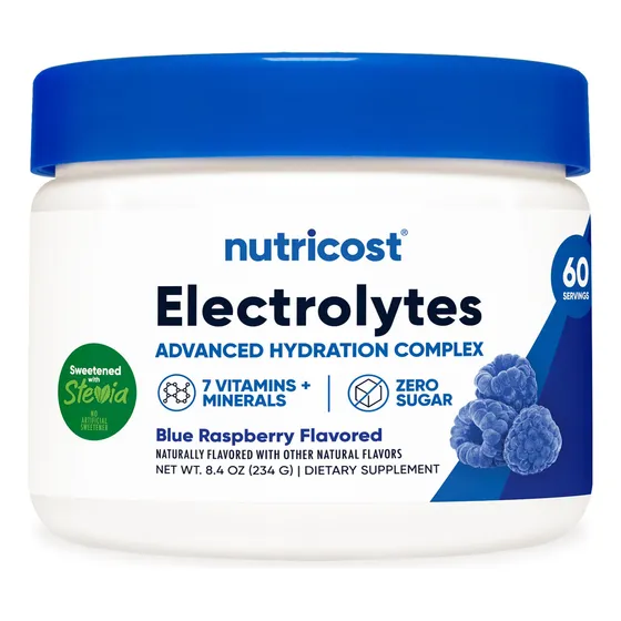 Complejo Electrolítico En Polvo Nutricost Blue Raspberry 60