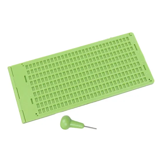 L Braille Escrita Ardósia Braille Placa 9 Linhas 30 Células