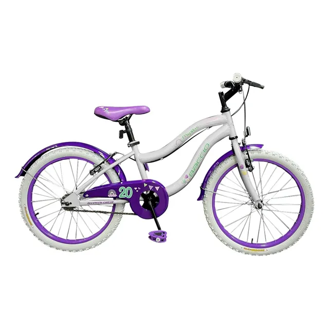 Bicicletas Baccio Mystic Rodado 20 Niña Blanco/violeta Fama