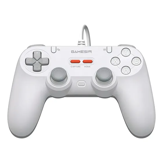 Controle GameSir Tegenaria T3 Lite Com Fio para PC Switch Android iOS Steam Celular Hall Effect USB-A Design Ergonômico Branco
