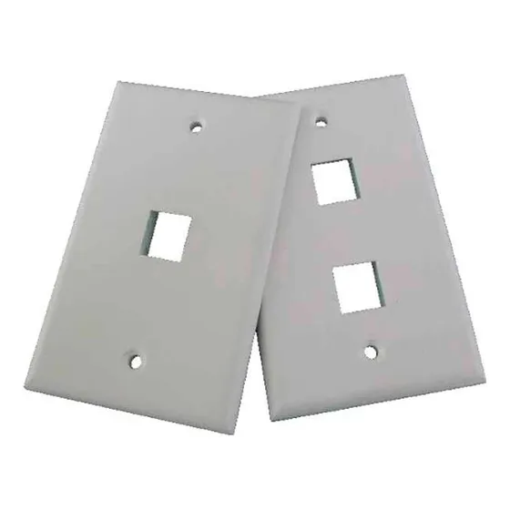 Faceplate Wiretech De 1 O 2 Huecos 2pieza Color Blanco Acme