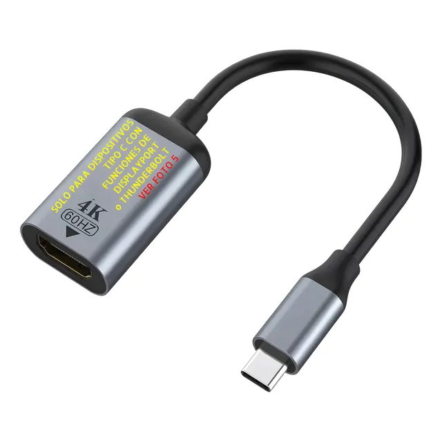 Adaptador Usb-c A Hdmi 4k Celular iPad Mac Android Windows