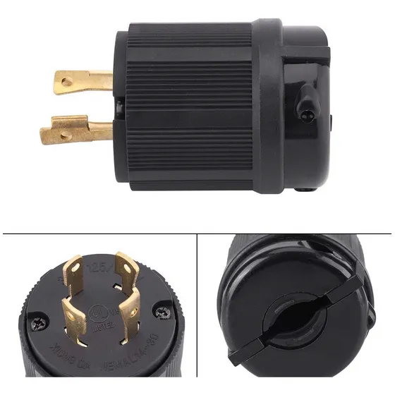 Clavija Conector Tipo Nema L14-30p Uso Rudo 120/240v 30a Pt