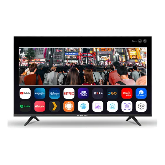 Televisor Led Smart Tv 65 Punktal Pk-65w4k 4k Frameless