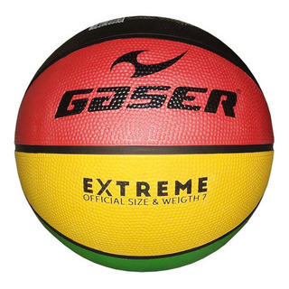 Balón Para Básquet Bol Basketball Extreme No. 7 Gaser Verde/amarillo/rojo/negro Balón Para Básquet Bol Basketball Extreme No. 7 Gaser Verde/amarillo/rojo/negro