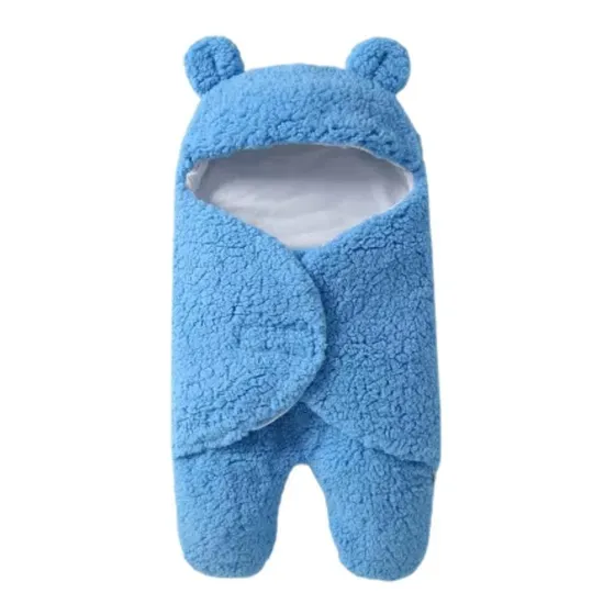 Cobertor Enroladinho Bebê Saco De Dormir Urso De Pelúcia