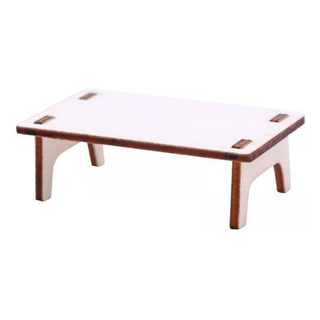 2 Escritorio De Madera Para Casa De Muñecas 1/12, Muebles 2 Escritorio De Madera Para Casa De Muñecas 1/12, Muebles