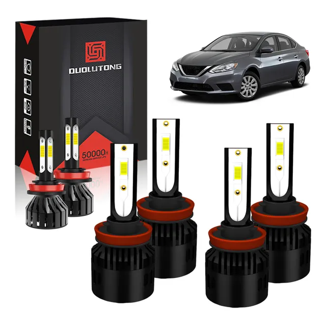 Kit De Faros Led Para Nissan Luz Alta/baja/niebla 3570 Csp