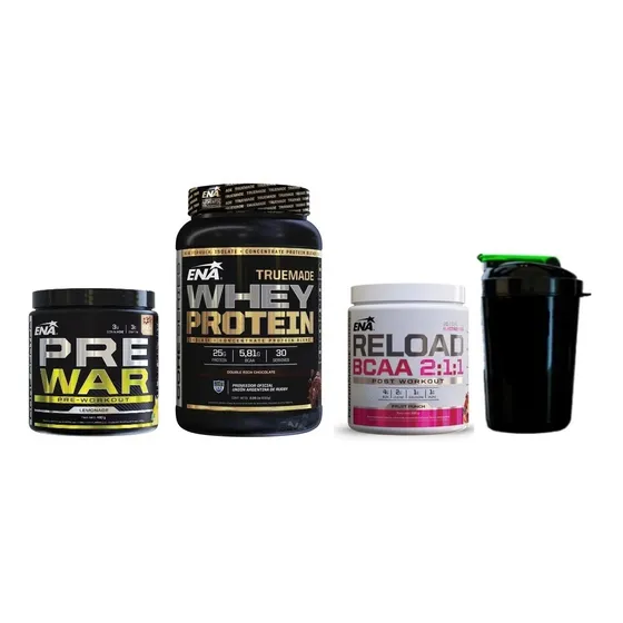 Combo Ena Truemade + Pre Entreno + Post Entreno Aminoacidos