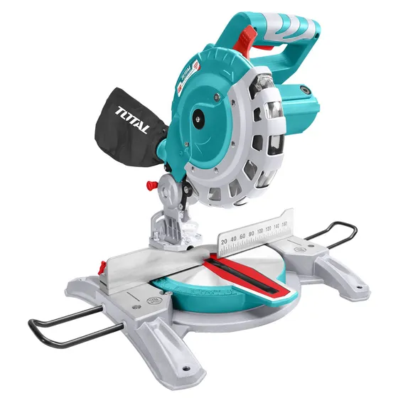 Sierra Ingletadora Total 1400w - 8.1/4 Pulgadas, 210mm - 5.000rpm - Incluye Disco, Bolsa Recolectora Y Barra Extensora - TS42142107