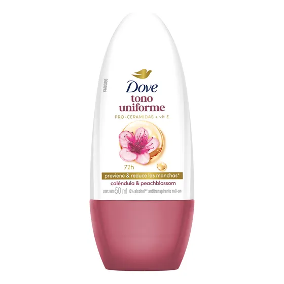 Antitranspirante Roll-on Dove Tono Uniforme Caléndula 50 Ml