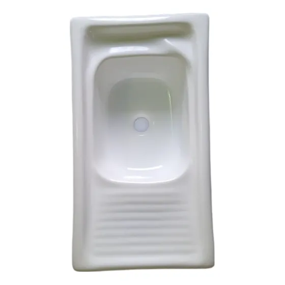 Batea Pequeña En Fibra De Vidrio Mide 35 X 64 Color Blanco