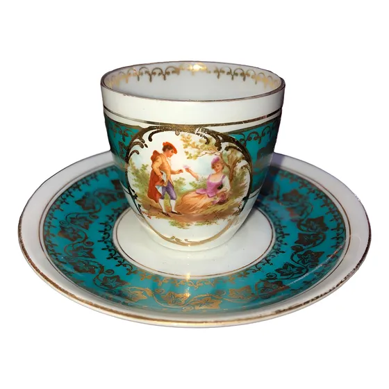 Taza Y Plato De Coleccion Marca Vienna Austria Buen Estado