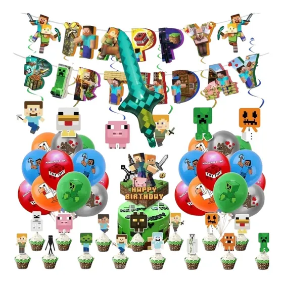Set Decoración Globos Varios Diseños Infantiles
