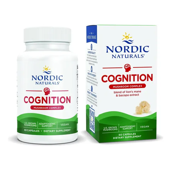 Complejo de hongos Cognition de Nordic Naturals, sin sabor