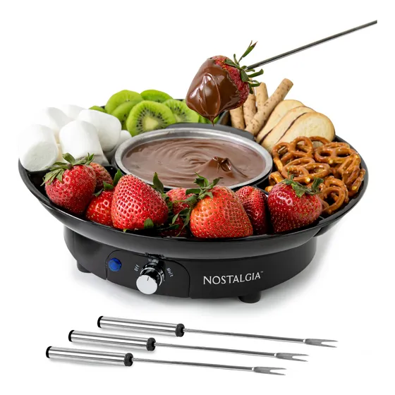 Set De Ollas Eléctricas Para Fondue Nostalgia, 300 Ml, Para