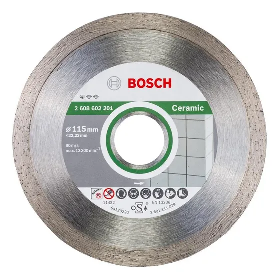 Disco Diamantado Bosch Cerámicos Azulejos 115mm 2608602201 Color Gris oscuro