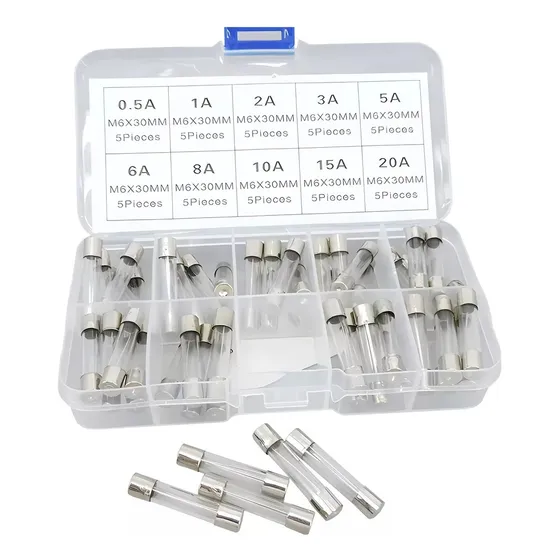 Fusible Vidrio De Tipo Americano 6x30mm 250v 0.5a~20a 50 Pzs