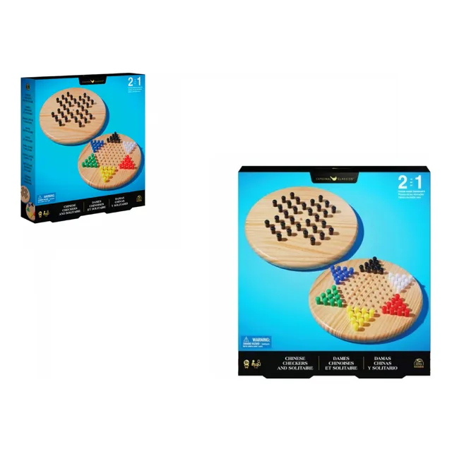 Juego De Mesa Damas Chinas Y Solitario