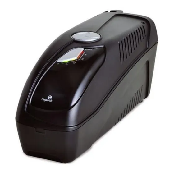 No break Ragtech Easy Pro 4163 1200VA entrada e saída de 220V preto