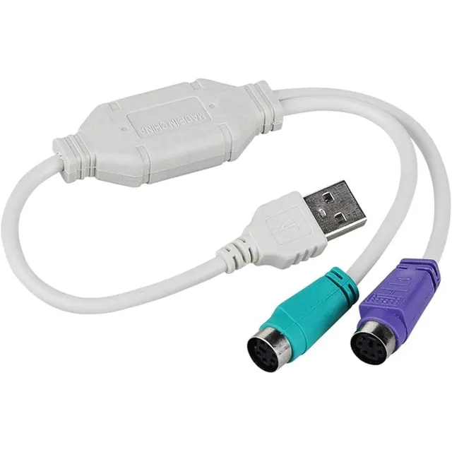 Adaptador Usb A Ps2 - Para Teclado Y Mouse Antiguousb A Ps2