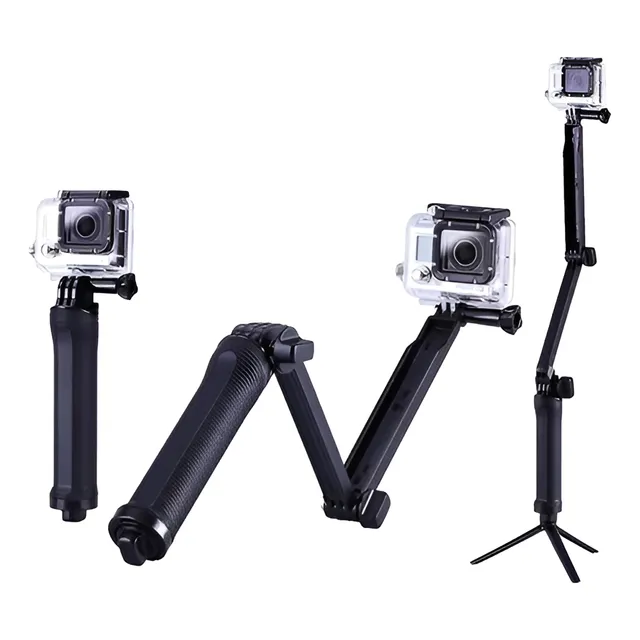 Tripode Para Go Pro  Hero 4 5 6 7  + Palo De Selfie 2 En 1 