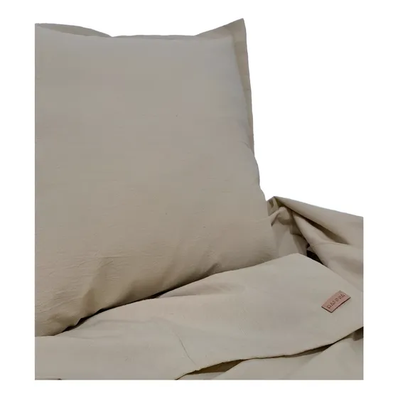 Pie De Cama Tusor  Con 2 Almohadones 40x40cm. 100% Algodon