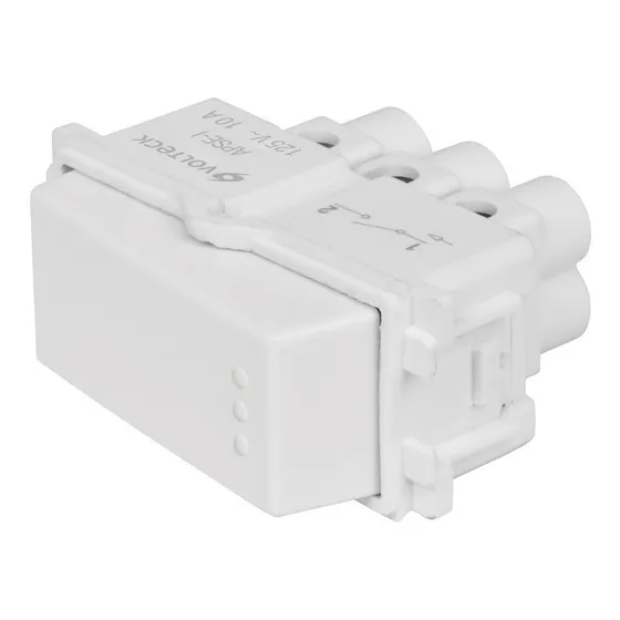 Interruptor Sencillo, Italiana, Blanco Volteck 48132